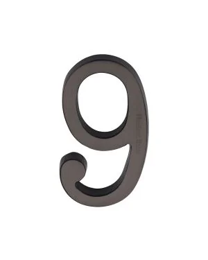 Heritage Brass Numeral 9 Concealed Fix 76mm (3) Matt Bronze finish