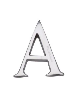 Heritage Brass Alphabet A Rear Fix 51mm (2") Polished Chrome finish