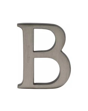 Heritage Brass Alphabet B Pin Fix 51mm (2") Matt Bronze Finish