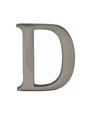 Heritage Brass Alphabet D Pin Fix 51mm (2") Matt Bronze Finish