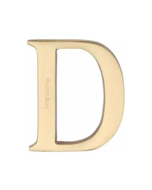 Heritage Brass Alphabet D Pin Fix 51mm (2") Satin Brass Finish
