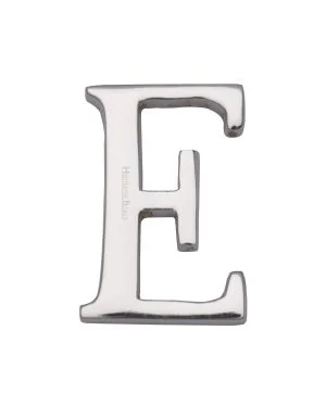 Heritage Brass Alphabet E Rear Fix 51mm (2") Polished Chrome finish