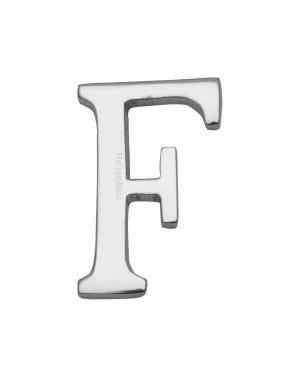Heritage Brass Alphabet F Rear Fix 51mm (2") Polished Chrome finish