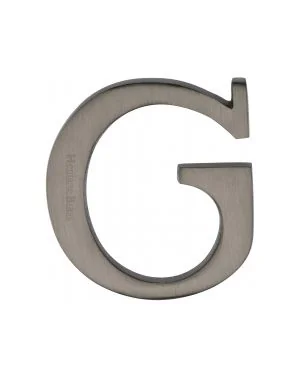 Heritage Brass Alphabet G Pin Fix 51mm (2") Matt Bronze Finish