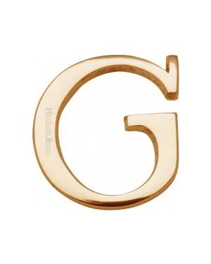 Heritage Brass Alphabet G Rear Fix 51mm (2") Polished Brass finish