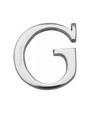 Heritage Brass Alphabet G Rear Fix 51mm (2") Polished Chrome finish