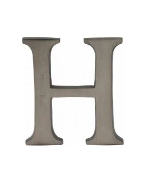 Heritage Brass Alphabet H Pin Fix 51mm (2") Matt Bronze Finish