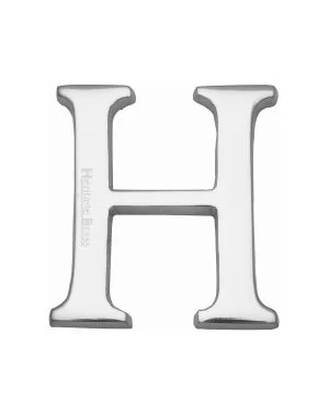 Heritage Brass Alphabet H Rear Fix 51mm (2") Polished Chrome finish