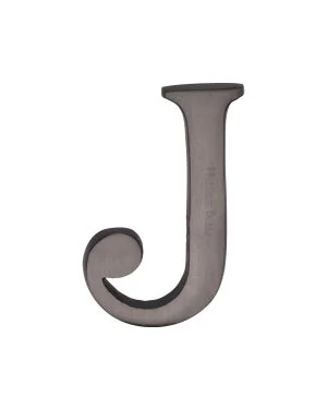 Heritage Brass Alphabet J Pin Fix 51mm (2") Matt Bronze Finish