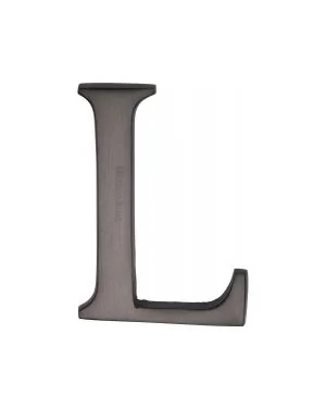 Heritage Brass Alphabet L Pin Fix 51mm (2") Matt Bronze Finish