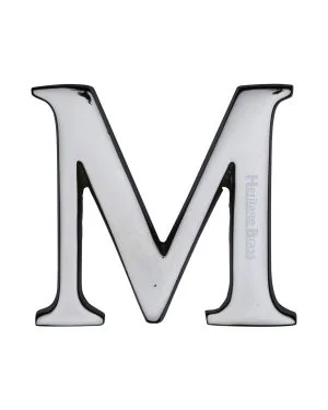 Heritage Brass Alphabet M Rear Fix 51mm (2") Polished Chrome finish