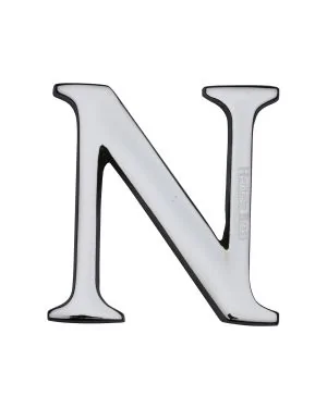 Heritage Brass Alphabet N Rear Fix 51mm (2") Polished Chrome finish