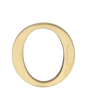 Heritage Brass Alphabet O Pin Fix 51mm (2") Satin Brass Finish