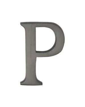 Heritage Brass Alphabet P Pin Fix 51mm (2") Matt Bronze Finish