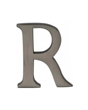 Heritage Brass Alphabet R Pin Fix 51mm (2") Matt Bronze Finish