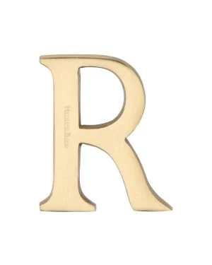 Heritage Brass Alphabet R Pin Fix 51mm (2") Satin Brass Finish