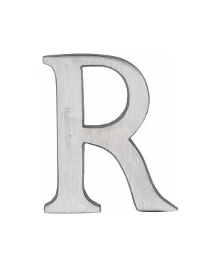 Heritage Brass Alphabet R Rear Fix 51mm (2") Satin Chrome finish