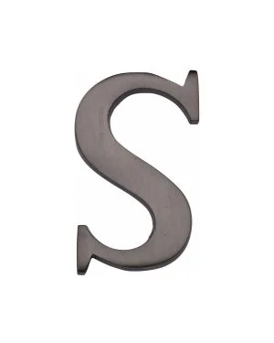 Heritage Brass Alphabet S Pin Fix 51mm (2") Matt Bronze Finish