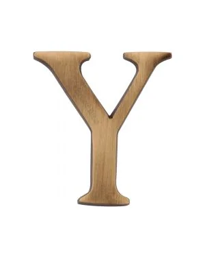 Heritage Brass Alphabet Y Rear Fix 51mm (2") Antique finish