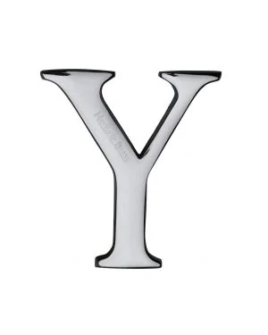 Heritage Brass Alphabet Y Rear Fix 51mm (2") Polished Chrome finish