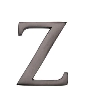 Heritage Brass Alphabet Z Pin Fix 51mm (2") Matt Bronze Finish