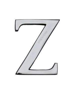 Heritage Brass Alphabet Z Rear Fix 51mm (2") Polished Chrome finish