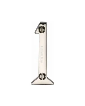 Heritage Brass Numeral 1 Face Fix 51mm (2") Polished Nickel finish
