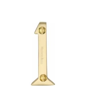 Heritage Brass Numeral 1 Face Fix 51mm (2") Satin Brass finish