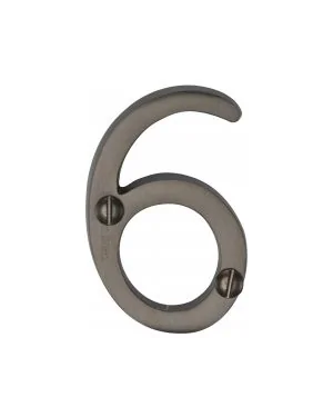 Heritage Brass Numeral 6 Face Fix 51mm (2") Matt Bronze finish