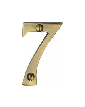 Heritage Brass Numeral 7 Face Fix 51mm (2") Antique finish