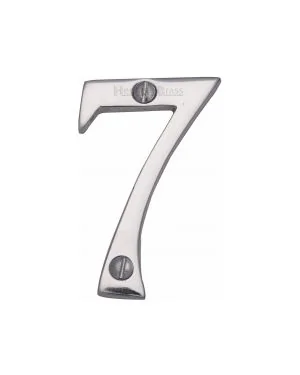 Heritage Brass Numeral 7 Face Fix 51mm (2") Polished Chrome finish
