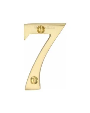 Heritage Brass Numeral 7 Face Fix 51mm (2") Satin Brass finish