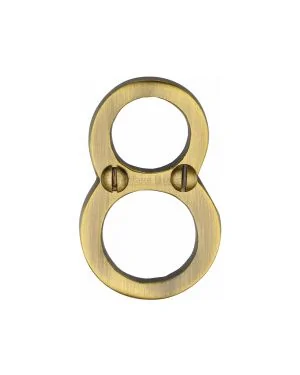 Heritage Brass Numeral 8 Face Fix 51mm (2") Antique finish