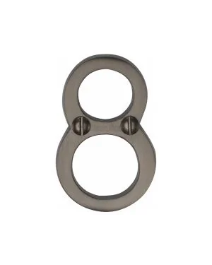 Heritage Brass Numeral 8 Face Fix 51mm (2") Matt Bronze finish