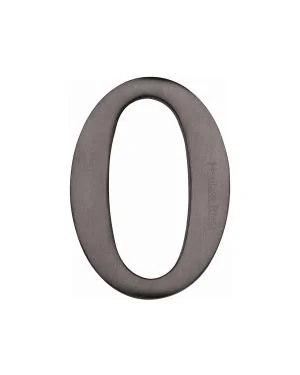 Heritage Brass Numeral 0 Self Adhesive 51mm (2") Matt Bronze finish