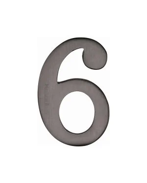 Heritage Brass Numeral 6 Self Adhesive 51mm (2") Matt Bronze finish