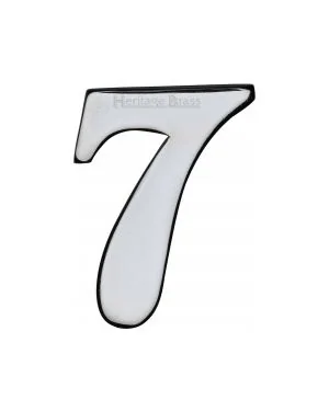 Heritage Brass Numeral 7 Self Adhesive 51mm (2") Polished Chrome finish