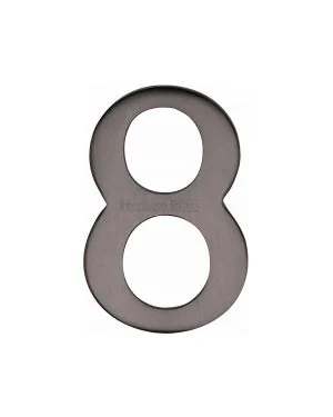 Heritage Brass Numeral 8 Self Adhesive 51mm (2") Matt Bronze finish