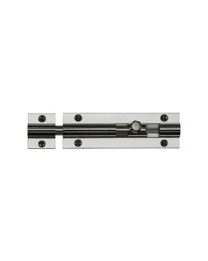 Heritage Brass Door Bolt Straight 4 x 1.25 Polished Chrome finish