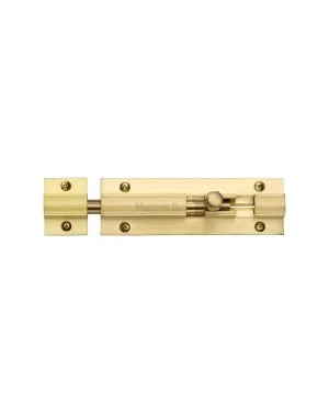 Heritage Brass Door Bolt Straight 4 x 1.25 Satin Brass finish