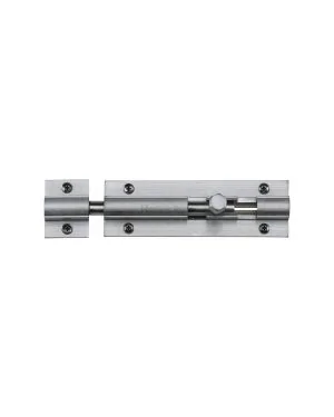 Heritage Brass Door Bolt Straight 4 x 1.25 Satin Chrome finish