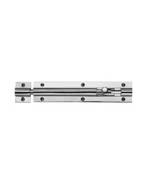 Heritage Brass Door Bolt Straight 6 x 1.25 Polished Chrome finish
