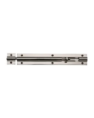 Heritage Brass Door Bolt Straight 8 x 1.25 Polished Nickel finish