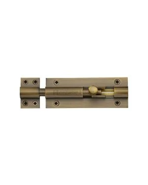 Heritage Brass Door Bolt Straight 4 x 1.5 Antique finish