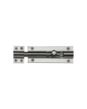 Heritage Brass Door Bolt Straight 4 x 1.5 Polished Chrome finish
