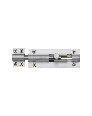 Heritage Brass Door Bolt Straight 4 x 1.5 Satin Chrome finish
