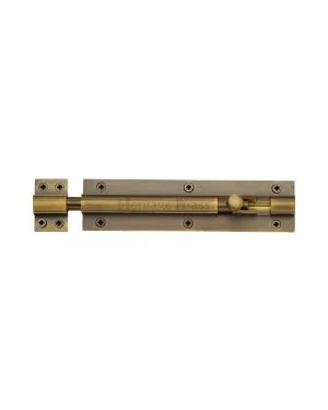 Heritage Brass Door Bolt Straight 6 x 1.5 Antique finish