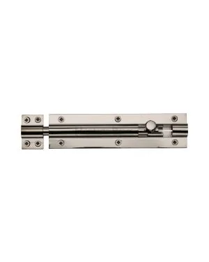 Heritage Brass Door Bolt Straight 6 x 1.5 Polished Nickel finish