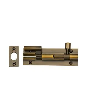 Heritage Brass Door Bolt Necked 4 x 1.25 Antique finish