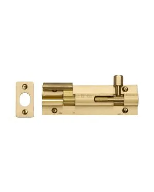Heritage Brass Door Bolt Necked 4 x 1.25 Satin Brass finish